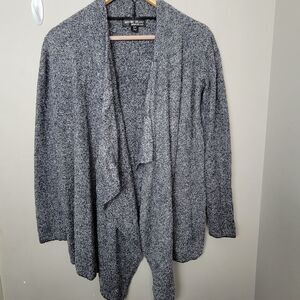 Barefoot Dreams Bamboo Chic Lite Calypso Drape Cardigan S/M Grey